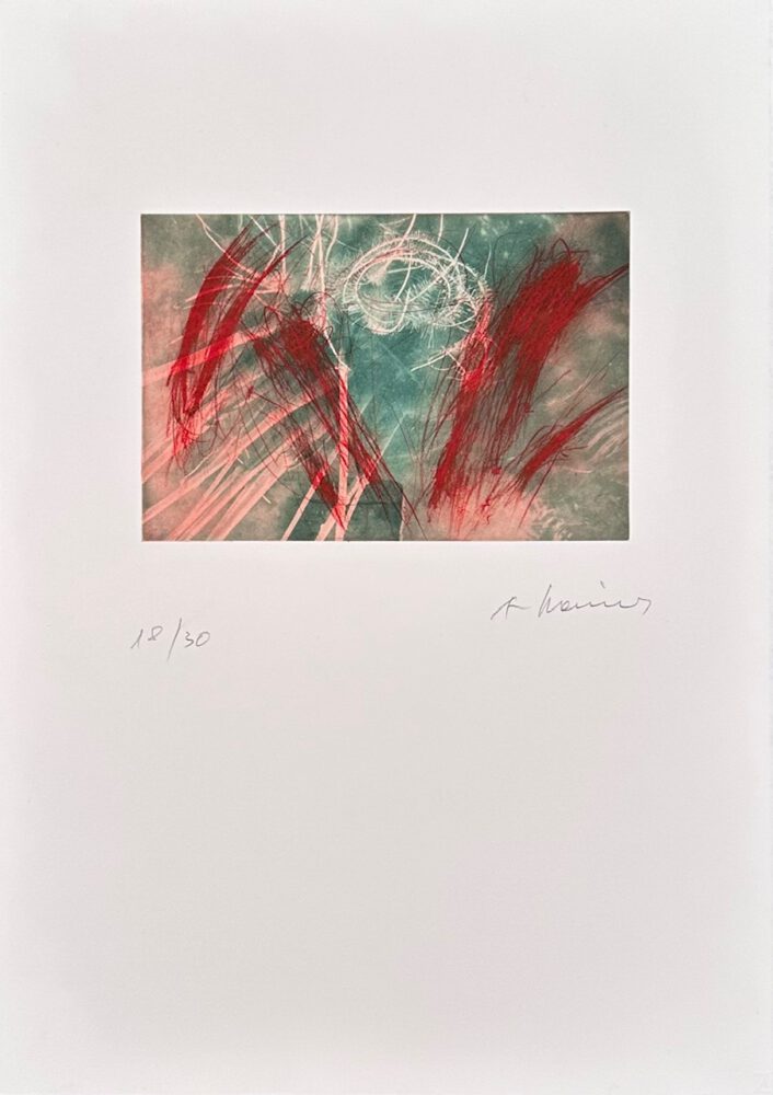 A Rainer O T Farbradierung auf Heliogravure