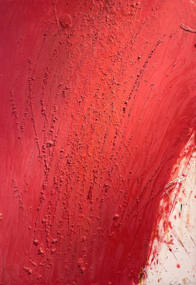 A Rainer Ohne Titel Rot ohne Rahmen